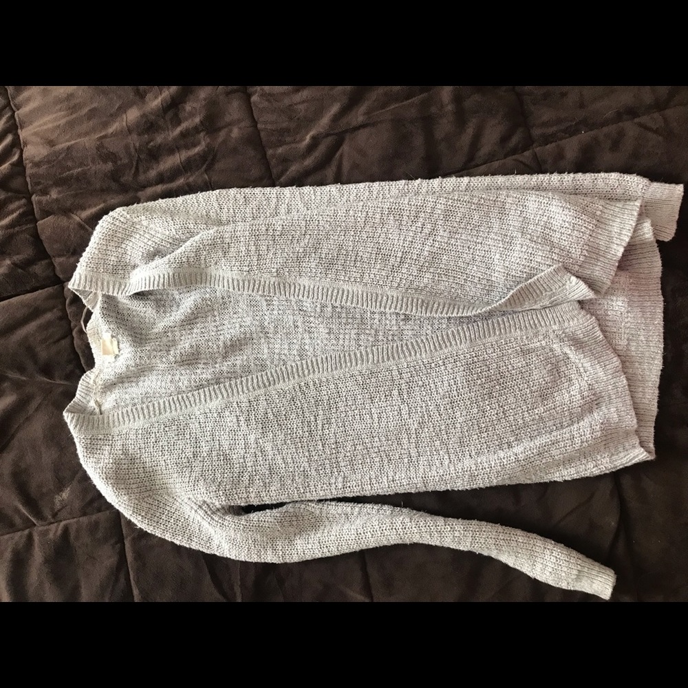 Gray cardigan